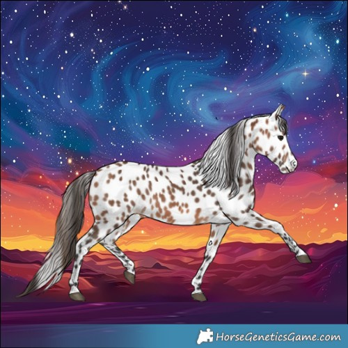 Horse Color:Bay Leopard 