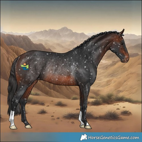 Horse Color:Brown Appaloosa Rabicano 