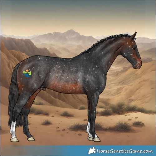 Horse Color:Brown Appaloosa Rabicano 