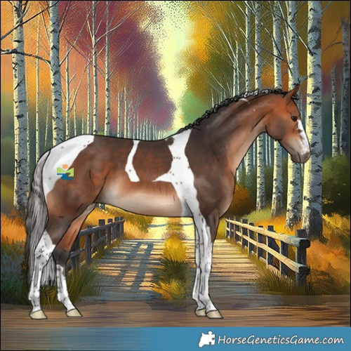 Horse Color:Bay Tobiano 
