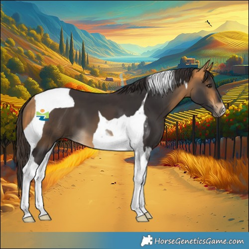 Horse Color:Buckskin Tobiano 