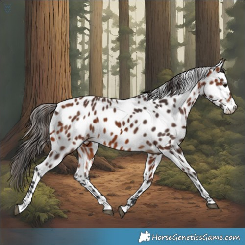 Horse Color:Bay Appaloosa 