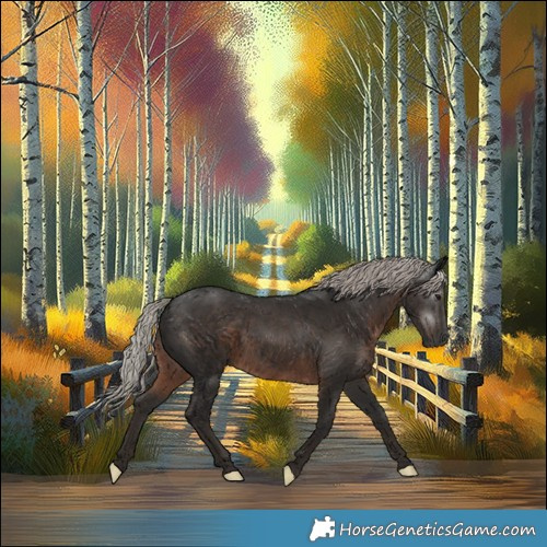 Horse Color:Gray Silver Black 