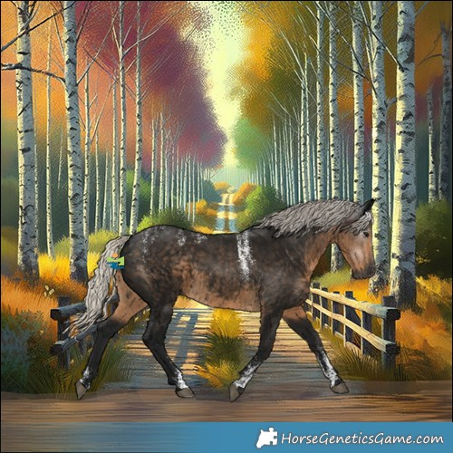 Horse Color:Powder White Gray Silver Smoky Black 