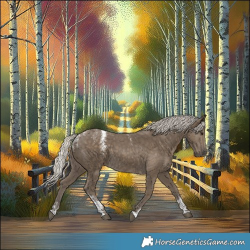 Horse Color:Powder White Silver Smoky Black 
