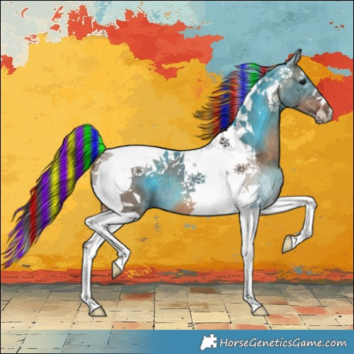 Horse Color:Painted Brown Dun Tobiano 