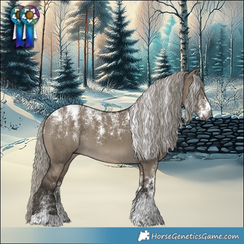Horse Color:Powder White Gray Silver Smoky Grullo Brindle 