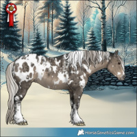 Horse Color:Powder White Gray White Spotted Silver Smoky Grullo Appaloosa Brindle
