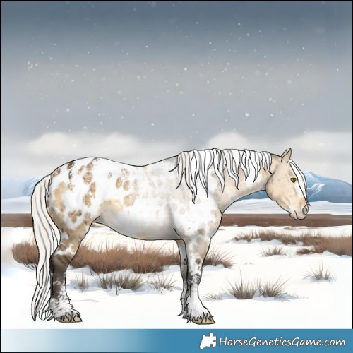 Horse Color:Powder White White Spotted Silver Buckskin Dun Blanket Brindle 