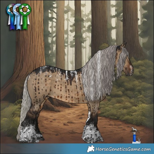 Horse Color:Powder White Gray Silver Brown Dun Tobiano Brindle 