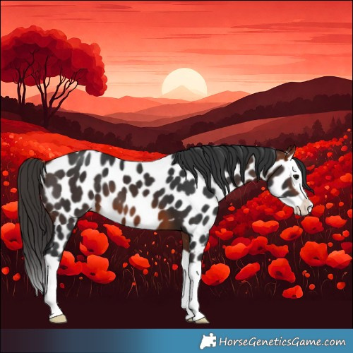 Horse Color:Bay Splash Near Leopard 