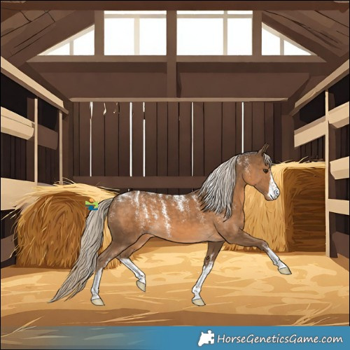 Horse Color:Powder White White Spotted Chocolate Palomino 