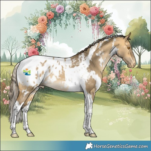 Horse Color:White Spotted Buckskin Dun Tobiano Appaloosa Rabicano 