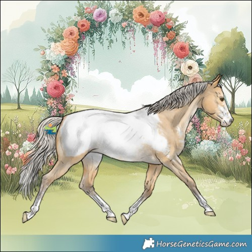Horse Color:Silver Buckskin Dun Sabino Appaloosa Rabicano 