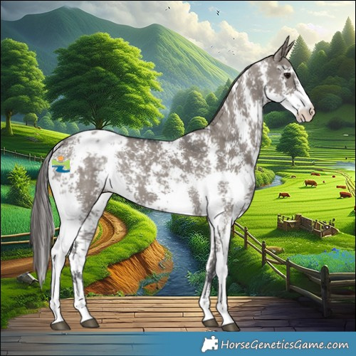 Horse Color:Grullo Sabino Appaloosa 
