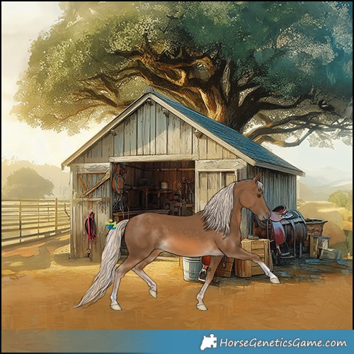 Horse Color:White Spotted Chocolate Palomino Tobiano
