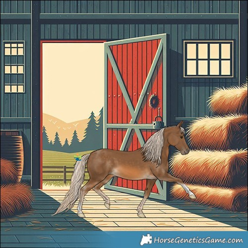 Horse Color:White Spotted Chocolate Palomino Tobiano 