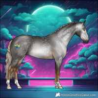 Horse Color:Gray Chocolate Palomino Mushroom