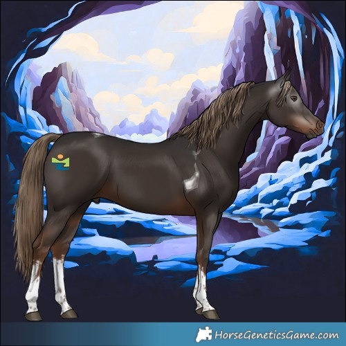 Horse Color:Gray White Spotted Liver Chestnut Tobiano 