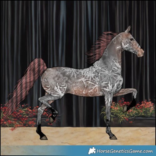 Horse Color:Void Painted Brown Ice Tobiano Varnish 