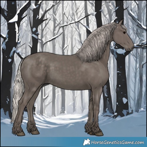 Horse Color:Silver Black 