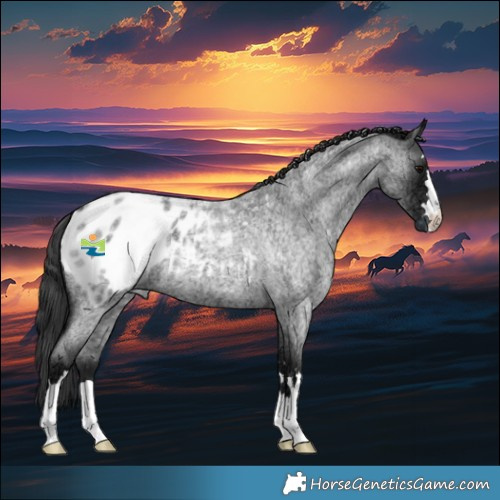 Horse Color:Blue Ice Roan Blanket 