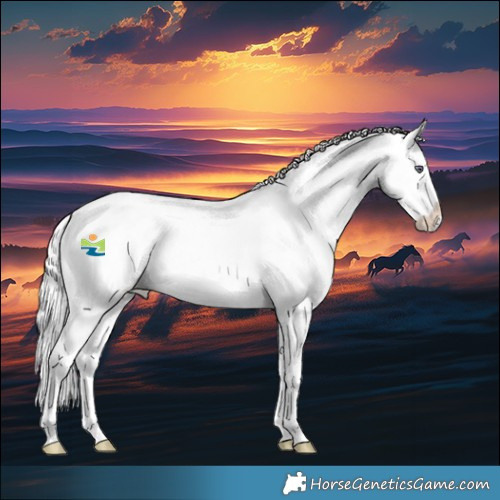 Horse Color:Liver Red Chinchilla Roan Sabino Splash