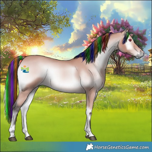 Horse Color:Platinum Painted Bay Onyx 