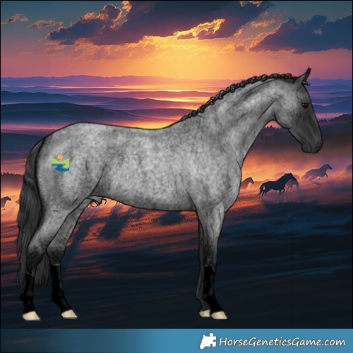 Horse Color:Blue Ice Roan 