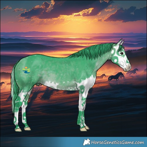 Horse Color:Watercolor Brown Splash