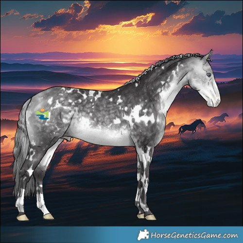 Horse Color:White Spotted Buckskin Chinchilla Appaloosa 