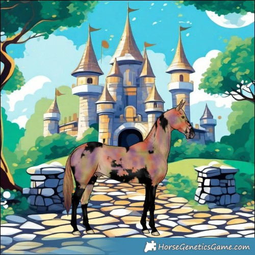 Horse Color:Void Nacre Chestnut Tobiano Frame 