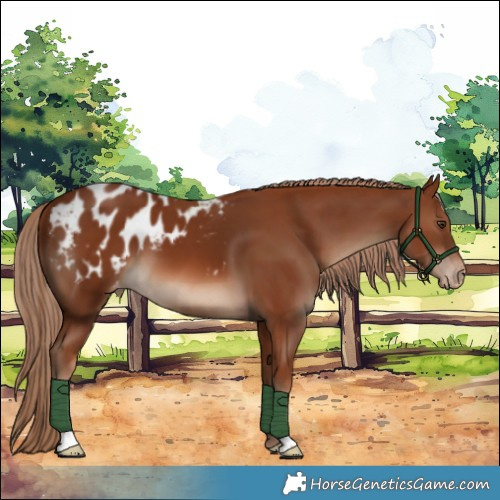 Horse Color:Chestnut Appaloosa 
