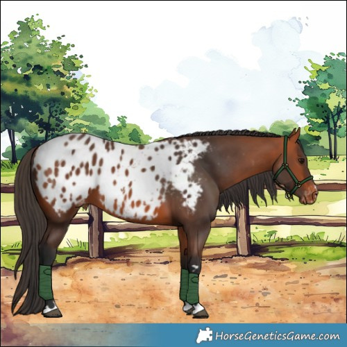 Horse Color:Bay Appaloosa 