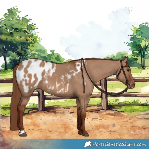 Horse Color:Red Dun Appaloosa 