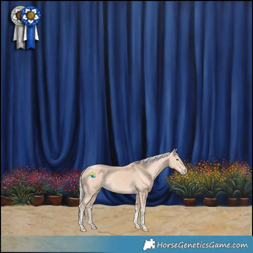 Horse Color:Silver Perlino Tobiano 