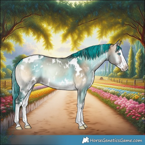 Horse Color:White Spotted Brown Onyx Splash 