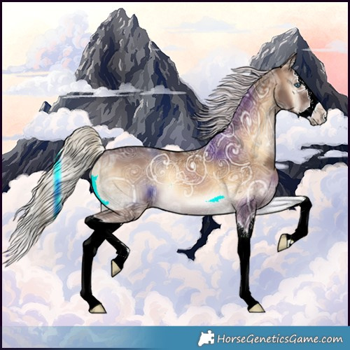 Horse Color:Chocolate Palomino Ice Onyx Splash 
