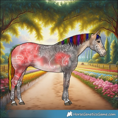 Horse Color:Painted Buckskin Ice 
