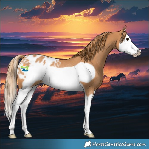 Horse Color:Chestnut Splash Frame Appaloosa Rabicano 