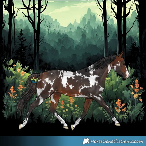Horse Color:White Spotted Bay