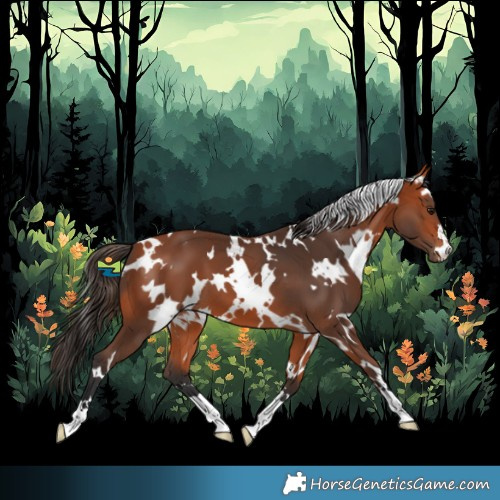 Horse Color:White Spotted Bay
