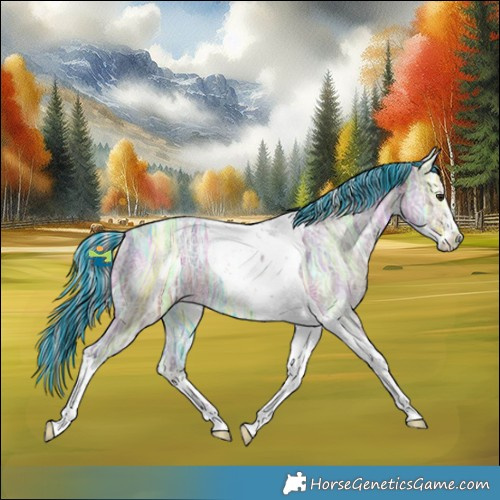 Horse Color:Painted Plaid  Chocolate Silver Bay Ice Dun Sabino Tobiano 