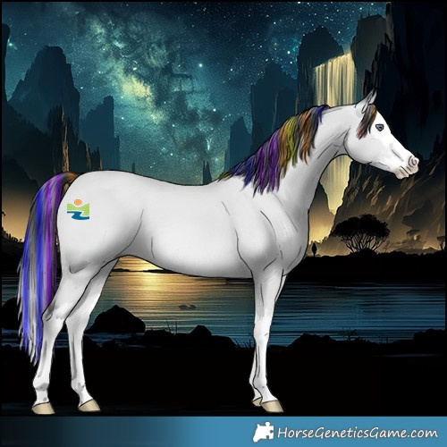 Horse Color:Painted Bay Chinchilla Splash 