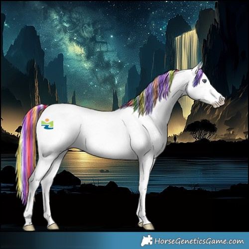 Horse Color:Platinum Painted Chestnut Chinchilla Splash 