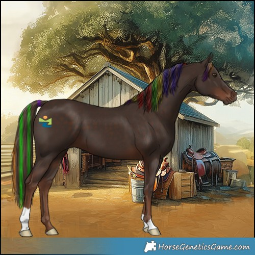 Horse Color:Painted Liver Chestnut 