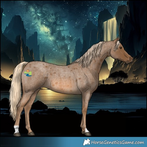 Horse Color:Chocolate Palomino Roan 
