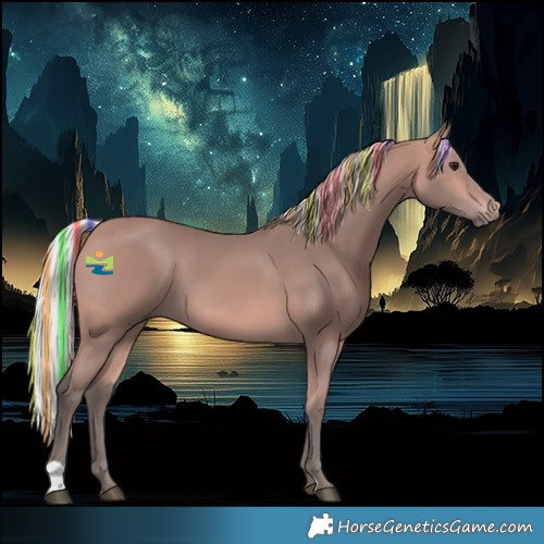 Horse Color:Platinum Painted Silver Bay 