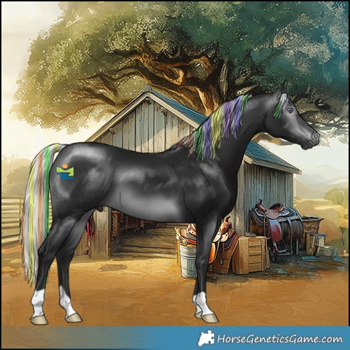 Horse Color:Gray Painted Silver Brown Chinchilla 