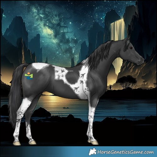 Horse Color:Black Tobiano
